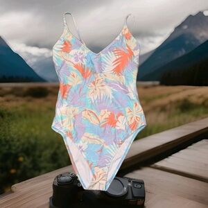 NWT, Salt Life, Blue, Floral, Adjustable, Padded, 1pc Swimsuit-Ladies L Or XL